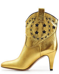 Marc Jacobs Georgia Metallic Leather Cowboy Boots