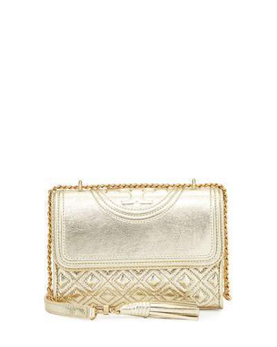 Tory Burch Fleming Small Convertible Leather Shoulder Bag