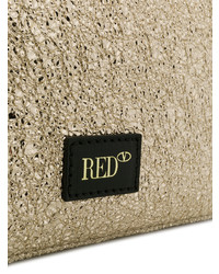 RED Valentino Foil Textured Shoulder Bag