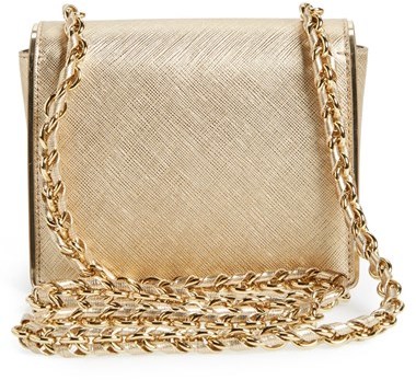 Ginny Metallic Leather Crossbody