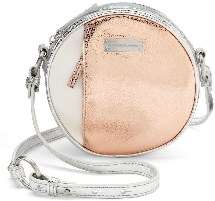 Adrienne Landau Metallic Leather Crossbody Bag 145 Kohl S Lookastic