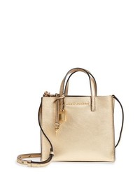 Marc Jacobs Mini The Grind Metallic Leather Tote