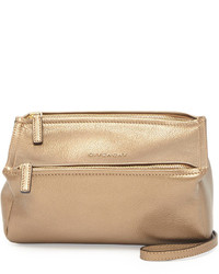 Givenchy Pandora Mini Leather Crossbody Bag Golden