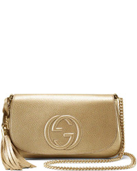 Gucci Soho Metallic Crossbody Bag Gold