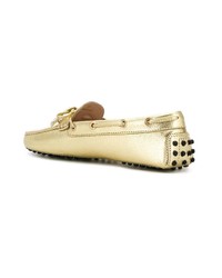 Tod's Metallic Loafers