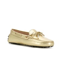 Tod's Metallic Loafers