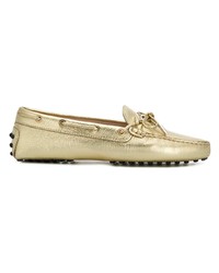 Tod's Metallic Loafers