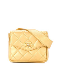 Chanel Vintage Cc Logo Quilted Belt Bag