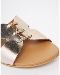Asos Collection Frost Leather Mule Sandals