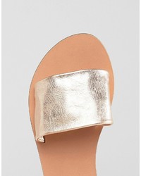 Asos Fudge Leather Flat Sandals