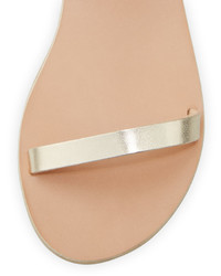 Ancient Greek Sandals Ikaria Leather Wing Flat Sandal Gold