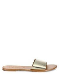 Joie Lacey Metallic Leather Slides