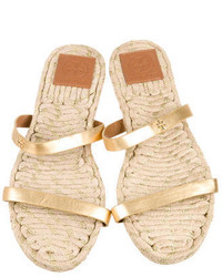 Tory Burch Leather Slide Sandals