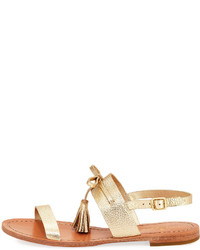 Kate Spade New York Carlita Flat Metallic Tassel Sandal