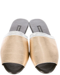 Newbark Metallic Slide Sandals W Tags