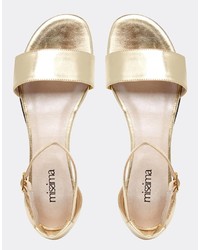 Shoesissima Lyceum Gold Multi Strap Flat Sandals Available From Uk 8 12