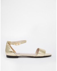 Shoesissima Lyceum Gold Multi Strap Flat Sandals Available From Uk 8 12
