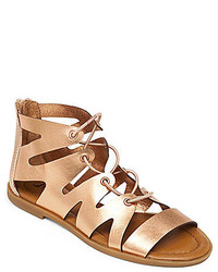 Lucky Brand Centiee Metallic Ghillie Gladiator Sandals