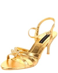 Celeste Mari 05 Gold Ankle Strap Heels