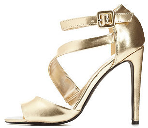 charlotte russe gold shoes