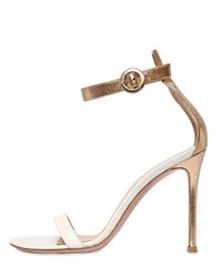 Gianvito Rossi 100mm Two Tone Leather Sandals