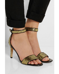 Marc by Marc Jacobs Glitter Finished Leather Sandals