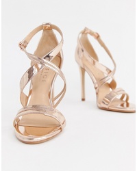 Office Hagan Gold Py Heeled Sandals