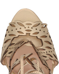 Kg Kurt Geiger Horatio Cutout Metallic Leather Heel Sandals