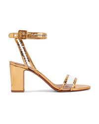 Tabitha Simmons Leticia Patent Leather And Pvc Sandals