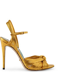Gucci Metallic Gold Sandal