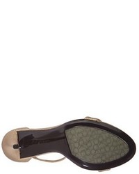 Calvin Klein Nasi Leather T Strap Sandal