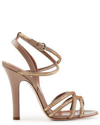 RED Valentino Red Valentino Leather Strappy Sandal Heels