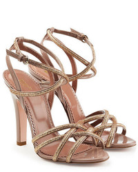 RED Valentino Red Valentino Leather Strappy Sandal Heels