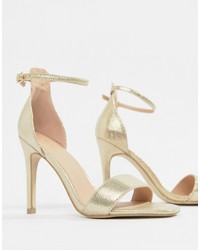 New Look Square Toe 2 Part Heeled Sandal