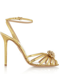 Charlotte Olympia Surprise Metallic Leather Sandals