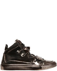 Giacomorelli Laminated Leather High Top Sneakers