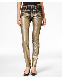 Calvin Klein Jeans Ultimate Gold Metallic Skinny Jeans