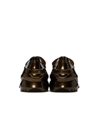 Maison Margiela Bronze Cross Loafers