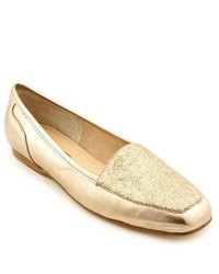 Enzo Angiolini Liberty Gold Leather Loafers Shoes Newdisplay