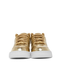 Nike Gold Air Force 1 Sp Sneakers