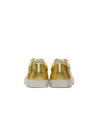 Saint Laurent Gold Andy Sneakers