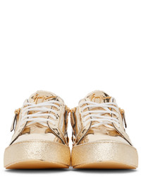 Giuseppe Zanotti Gold Frankie Sneakers
