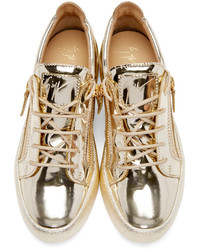 Giuseppe Zanotti Gold London Sneakers