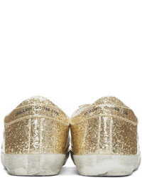 Golden Goose Deluxe Brand Golden Goose Gold Glitter Superstars Sneakers