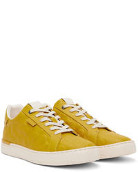 Coach 1941 Yellow Lowline Signature Sneakers