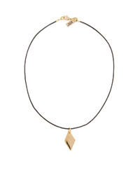 Gold Leather Necklace