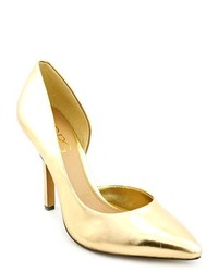BCBG Paris Jaze Gold Pumps Heels Shoes Newdisplay