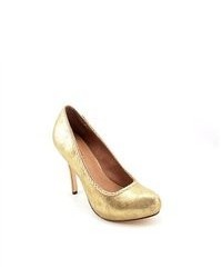 Corso Como Adhere Gold Leather Pumps Heels Shoes