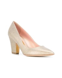 Rupert Sanderson Glitter Delta Court Pumps