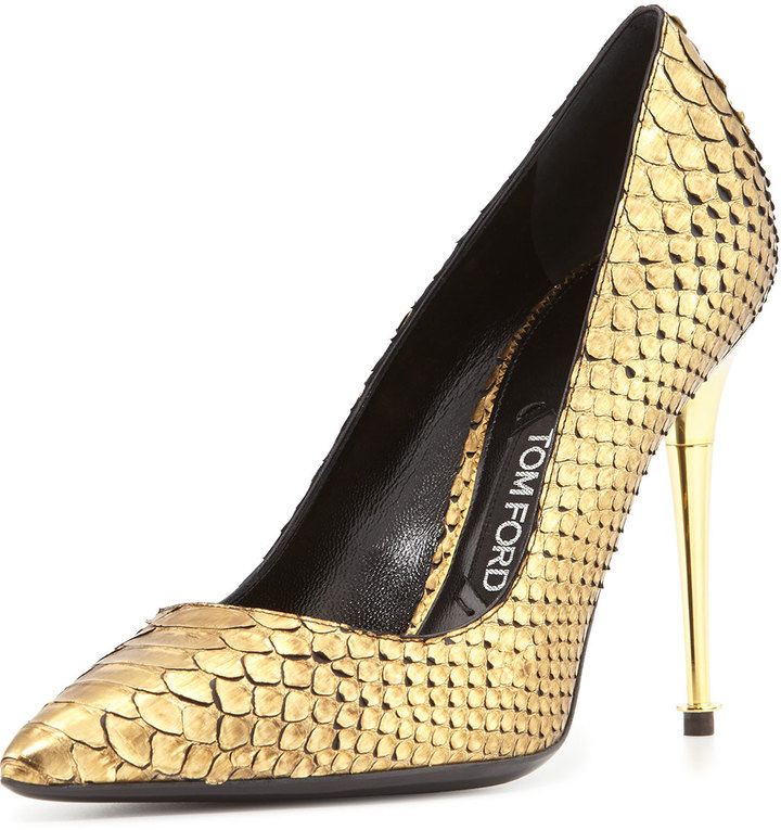 tom ford gold shoes